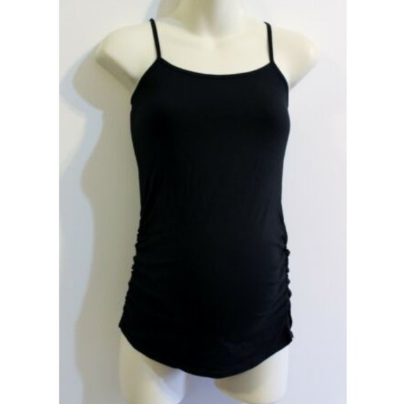 Oh Mamma Maternity Black Cami Top Size L 10 12 14 - Picture 1 of 4